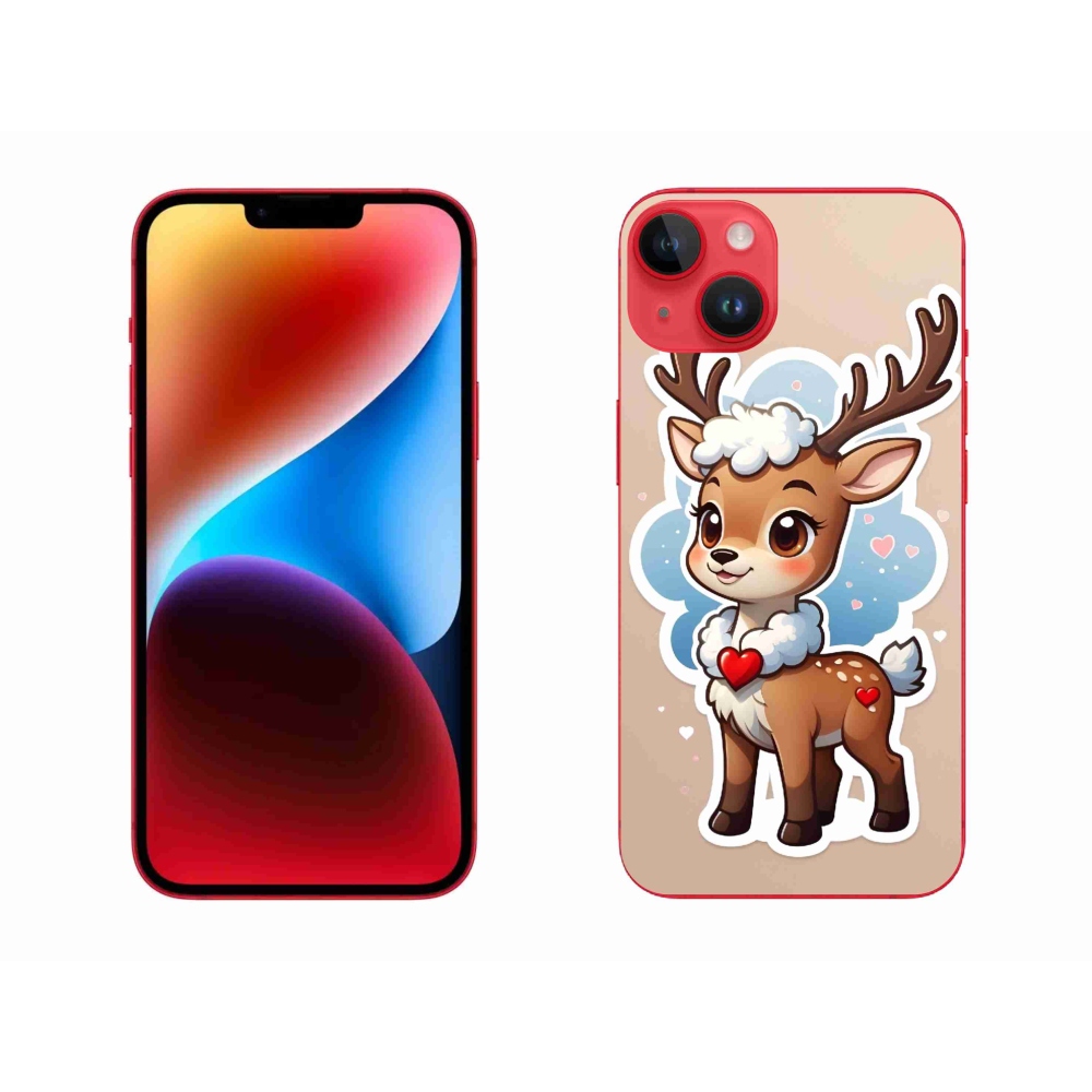 Gelový kryt mmCase na iPhone 14 Plus - kreslený sob