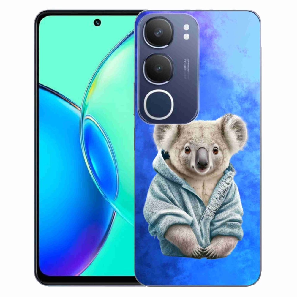 Gelový kryt mmCase na Vivo Y19s - koala ve svetru