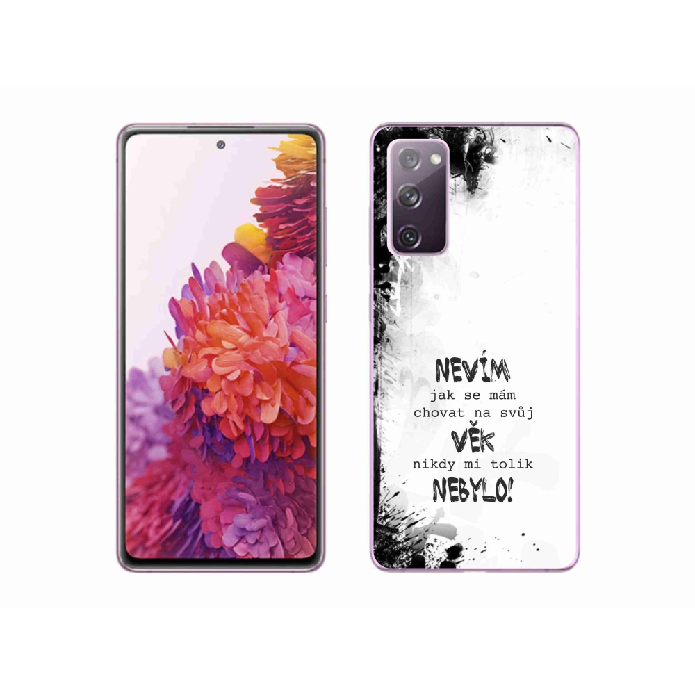 Gelový kryt mmCase na Samsung Galaxy S20 FE - vtipný text 14 bílé pozadí