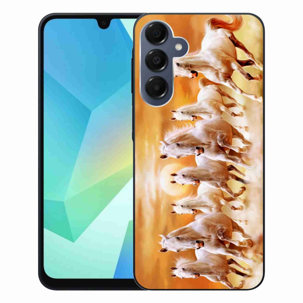Gelový obal mmCase na Samsung Galaxy A16 4G/5G - koně 2