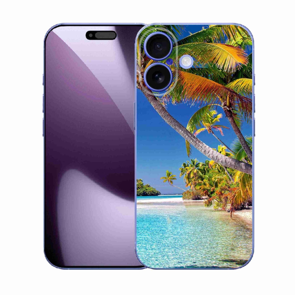 Gelový kryt mmCase na iPhone 17 - mořská pláž