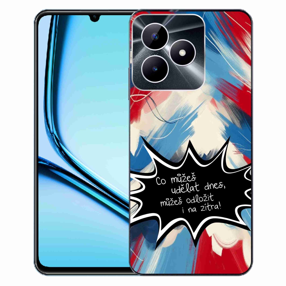 Gelový kryt mmCase na Realme Note 50 - vtipný text 9 černé pozadí