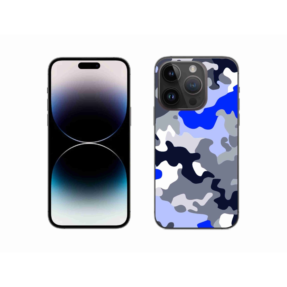 Gelový kryt mmCase na iPhone 14 Pro - maskáčový vzor 8