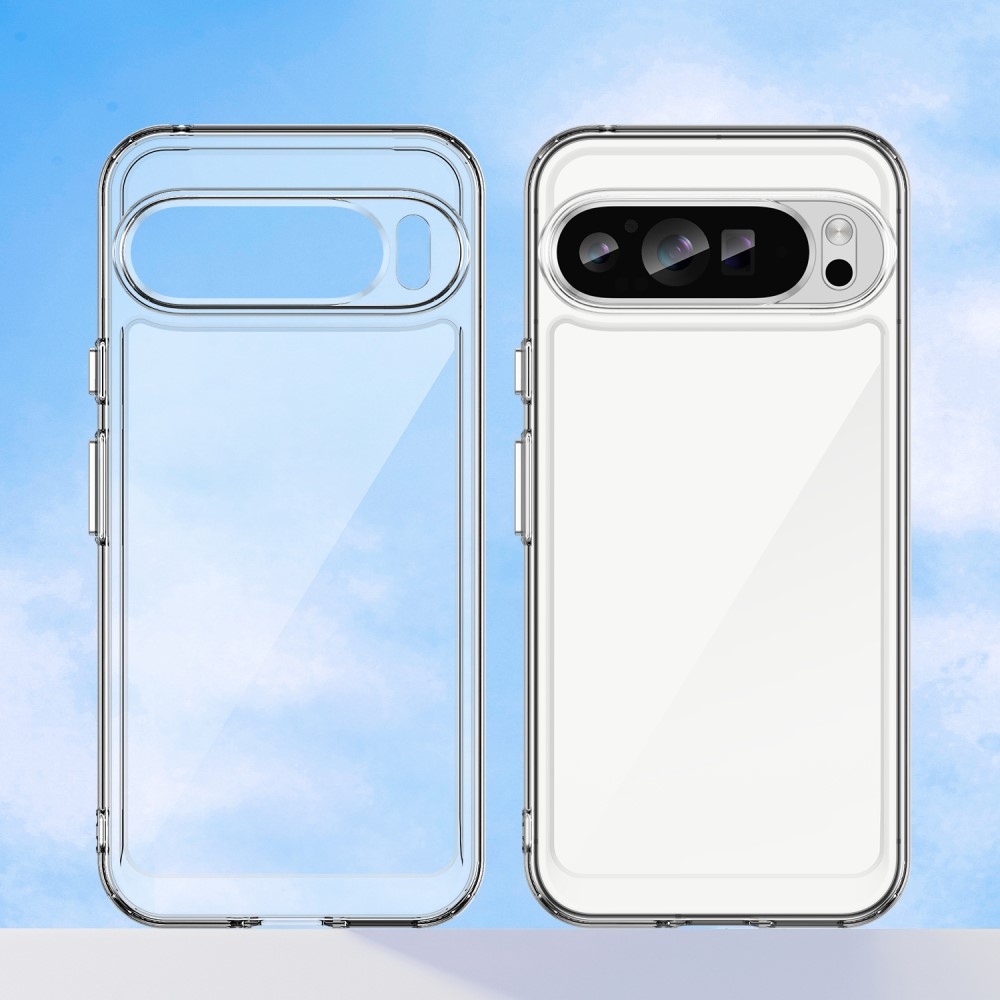 Gelový obal s pevnými zády na Google Pixel 9 Pro XL - průhledný