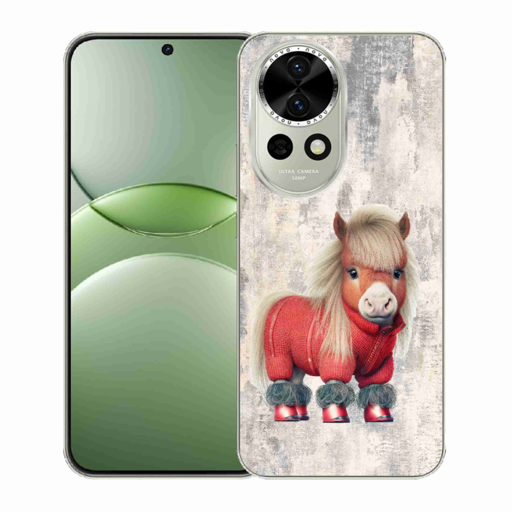Gelový kryt mmCase na Huawei Nova 13 5G - poník ve svetru