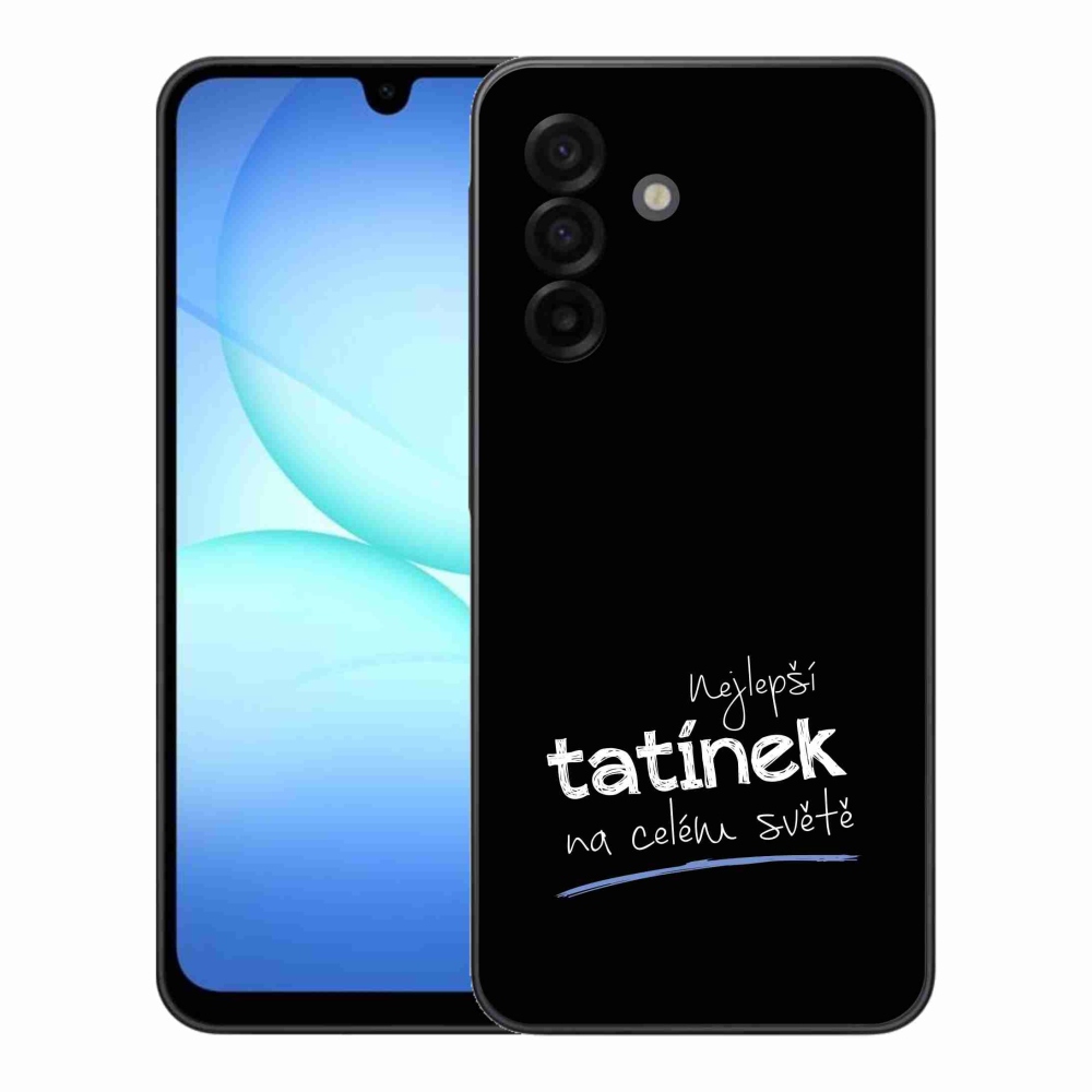 Gelový kryt mmCase na Samsung Galaxy A17 4G/5G - nejlepší tatínek 4 černé pozadí