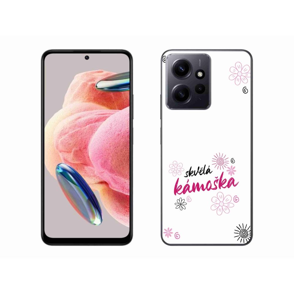 Gelový kryt mmCase na Xiaomi Redmi Note 12 4G - skvělá kámoška bílé pozadí