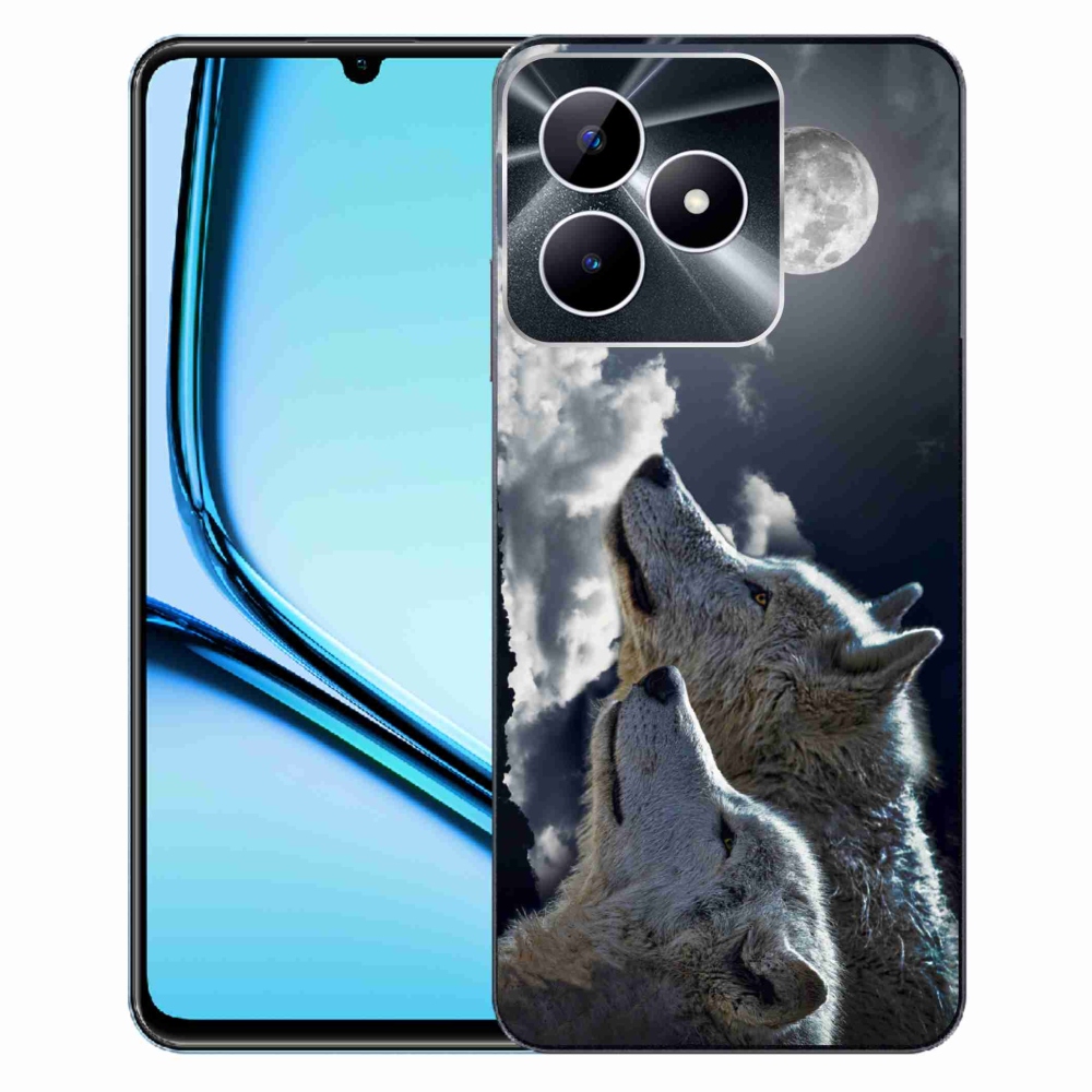 Gelový kryt mmCase na Realme Note 50 - vlci