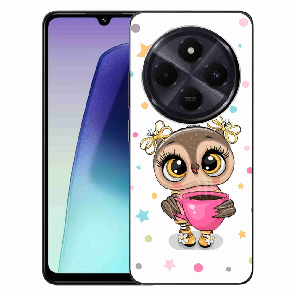 Gelový kryt mmCase na Xiaomi Redmi 14C/Poco C75 - kreslená sovička