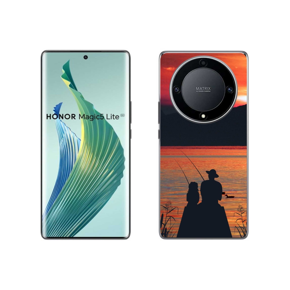 Gelový kryt mmCase na Honor Magic 5 Lite 5G - rybaření 3