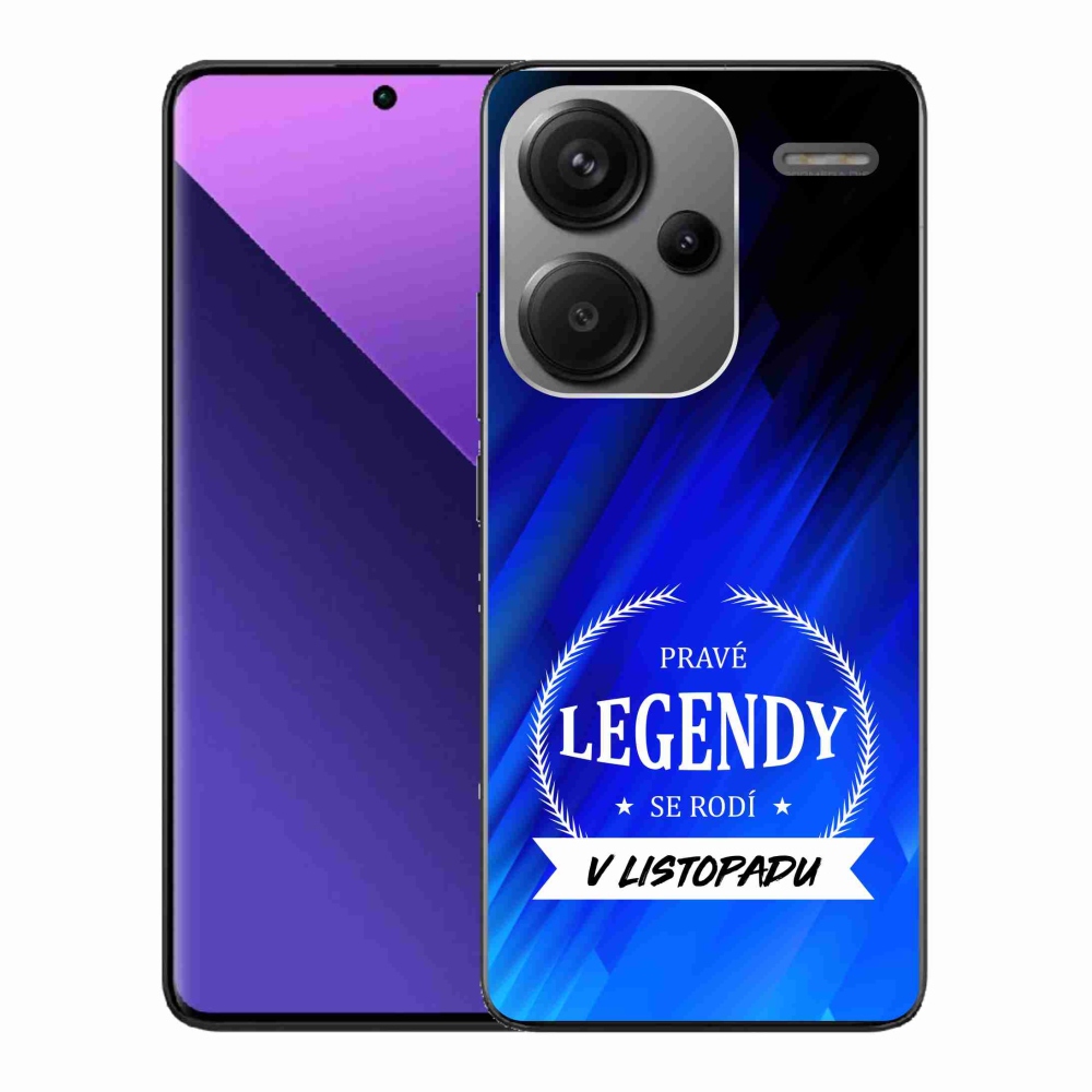 Gelový kryt mmCase na Xiaomi Redmi Note 13 Pro+ 5G - legendy v listopadu modré pozadí