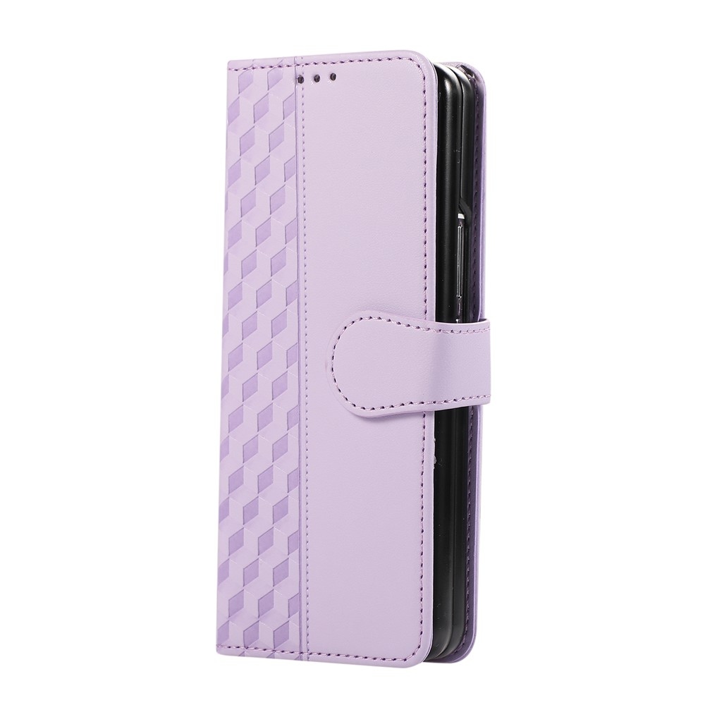 Gridy knížkové pouzdro na Samsung Galaxy Z Fold7 5G - fialové