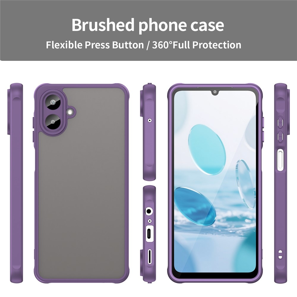 Proof gelový obal s pevnými zády na Samsung Galaxy A07 4G - fialový