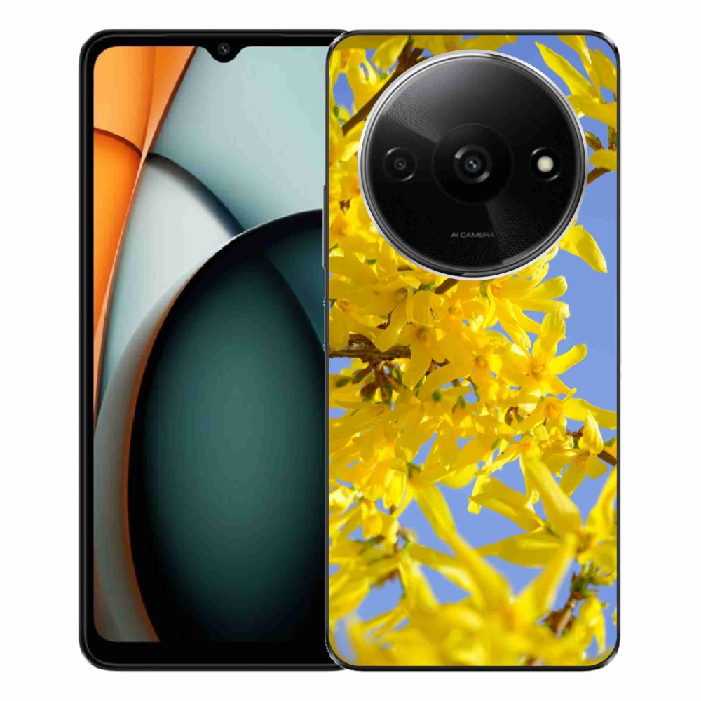 Gelový kryt mmCase na Xiaomi Redmi A3 - žluté květy