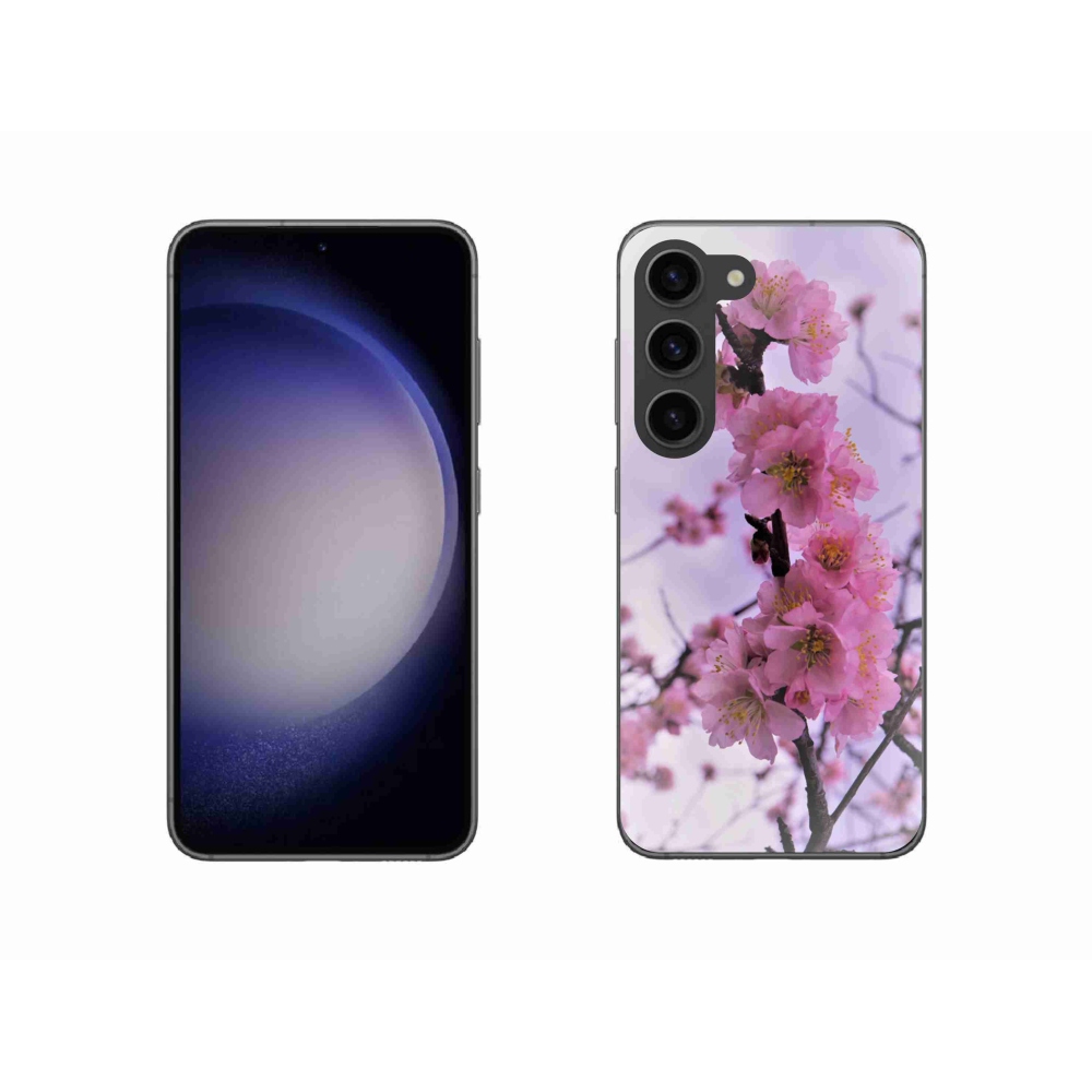 Gelový kryt mmCase na Samsung Galaxy S23 5G - květiny 7