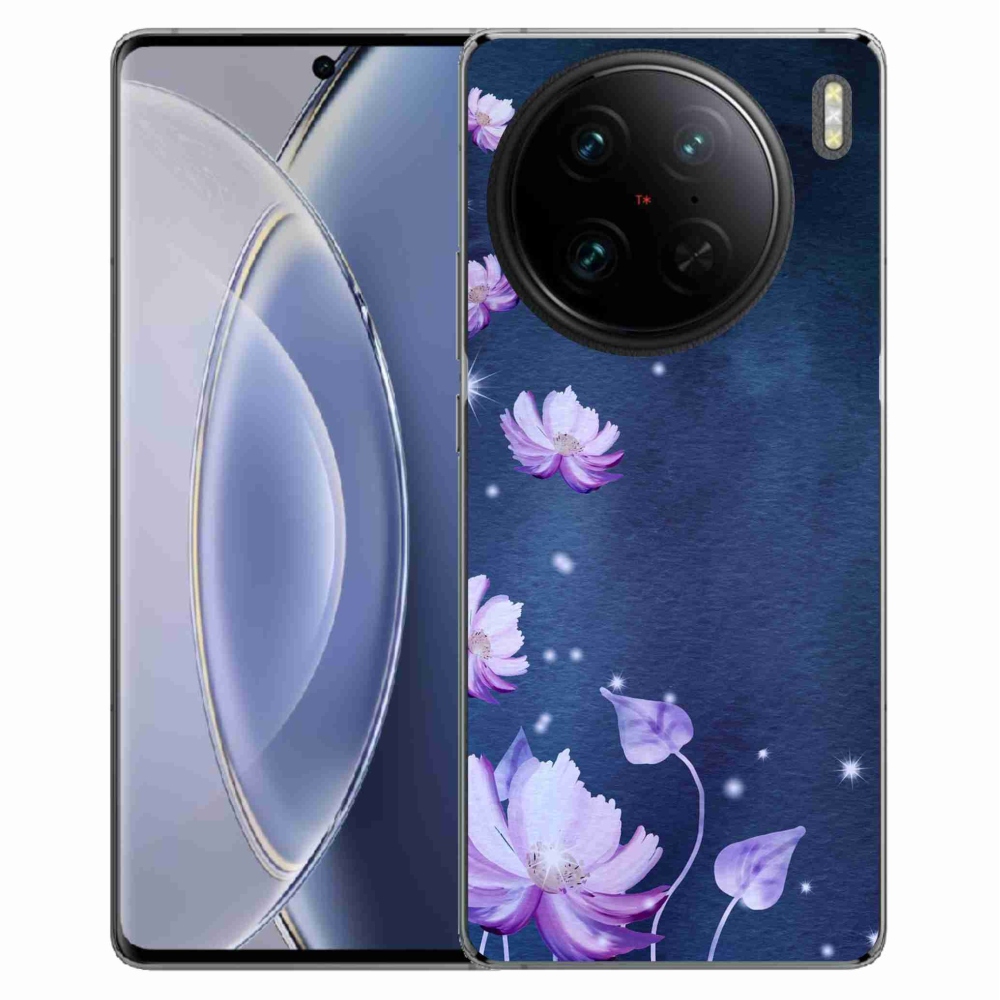 Gelový obal mmCase na Vivo X90 Pro - padající květy