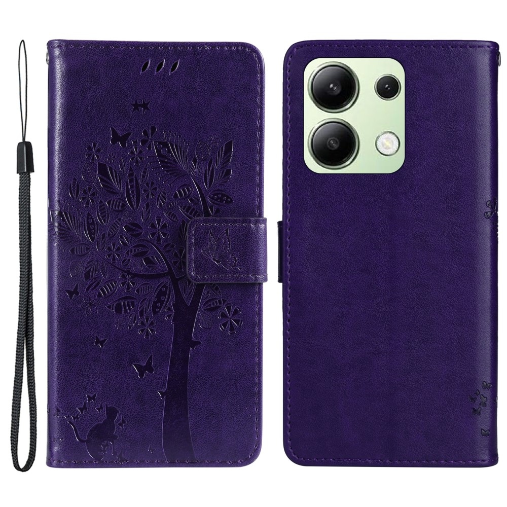 Trees knížkové pouzdro na Xiaomi Redmi Note 13 - tmavěfialové