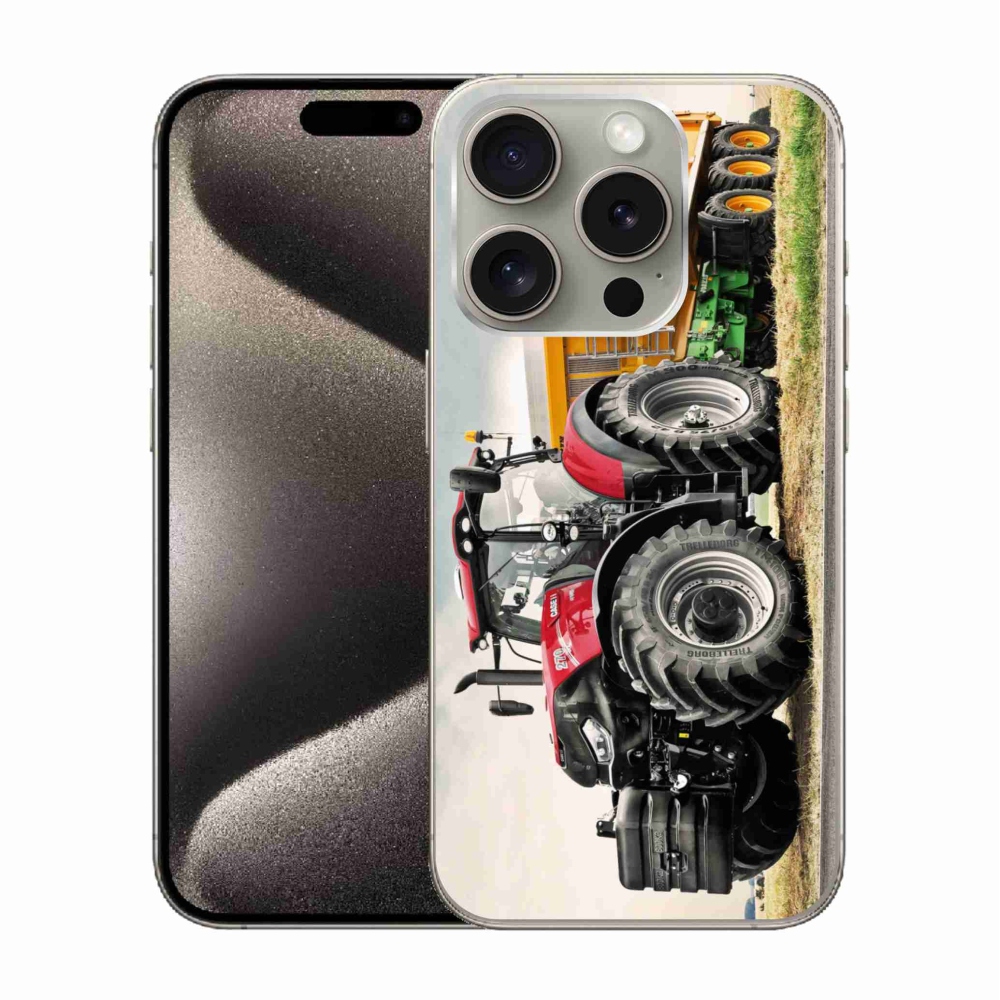 Gelový kryt mmCase na iPhone 15 Pro - traktor 3