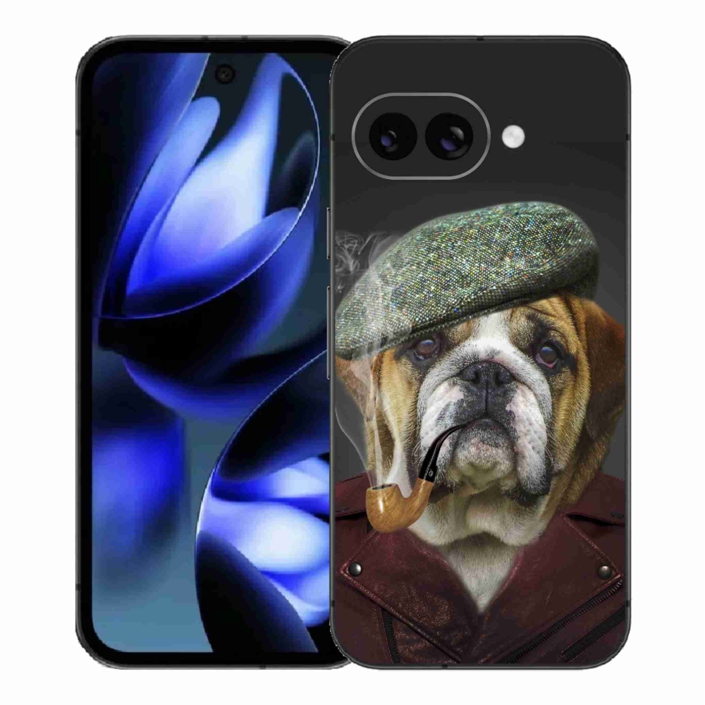 Gelový kryt mmCase na Google Pixel 9a - pes s fajfkou