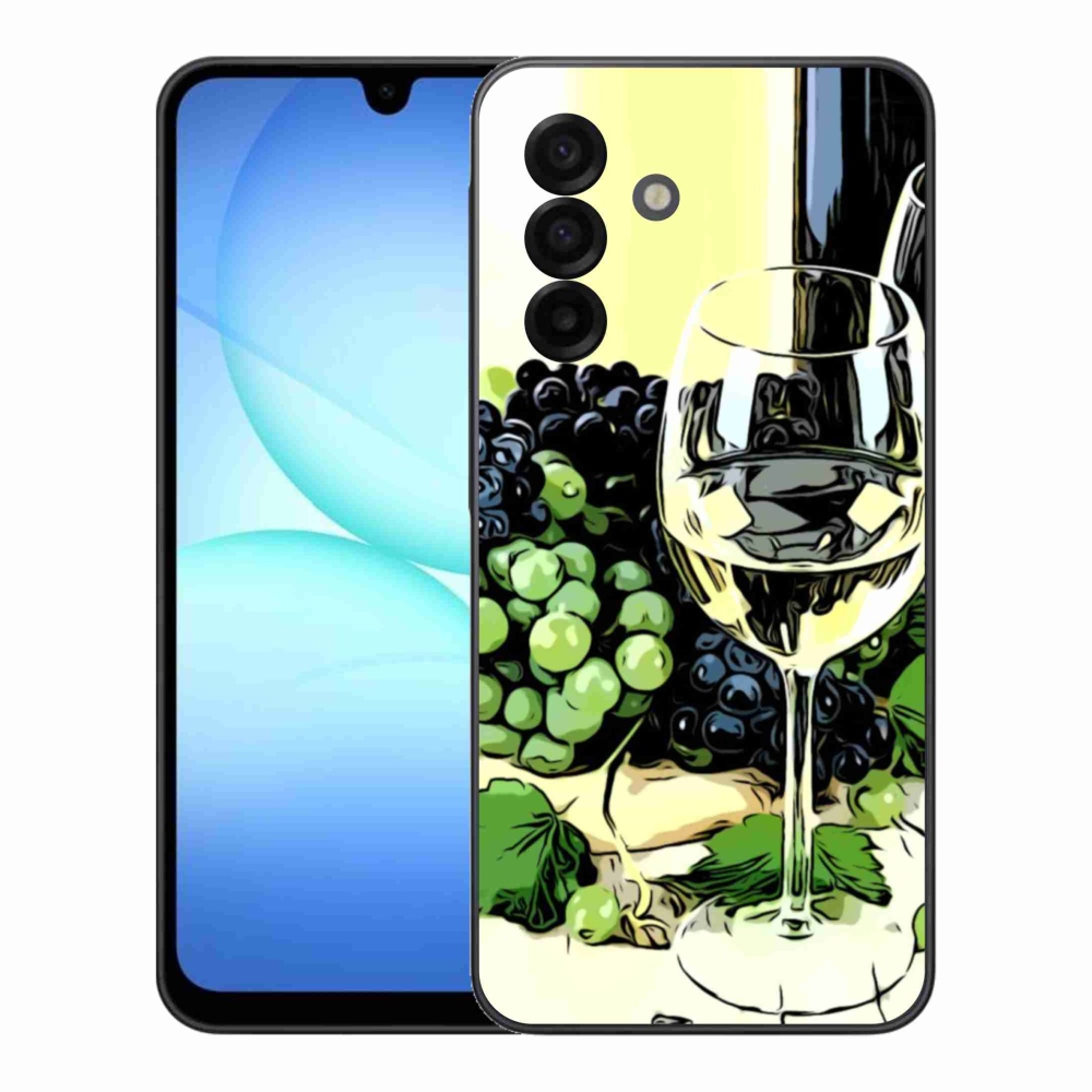 Gelový kryt mmCase na Samsung Galaxy A17 4G/5G - sklenka vína