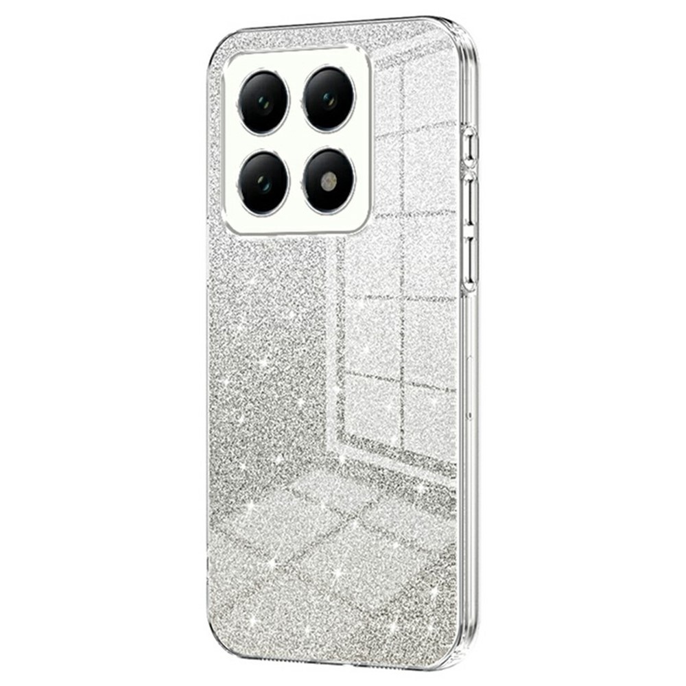 Cut gelový třpytivý obal na Xiaomi 14T Pro - průhledný