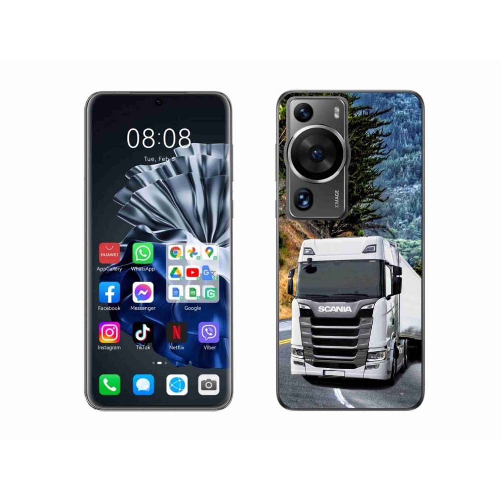Gelový kryt mmCase na Huawei P60 Pro - kamion 1