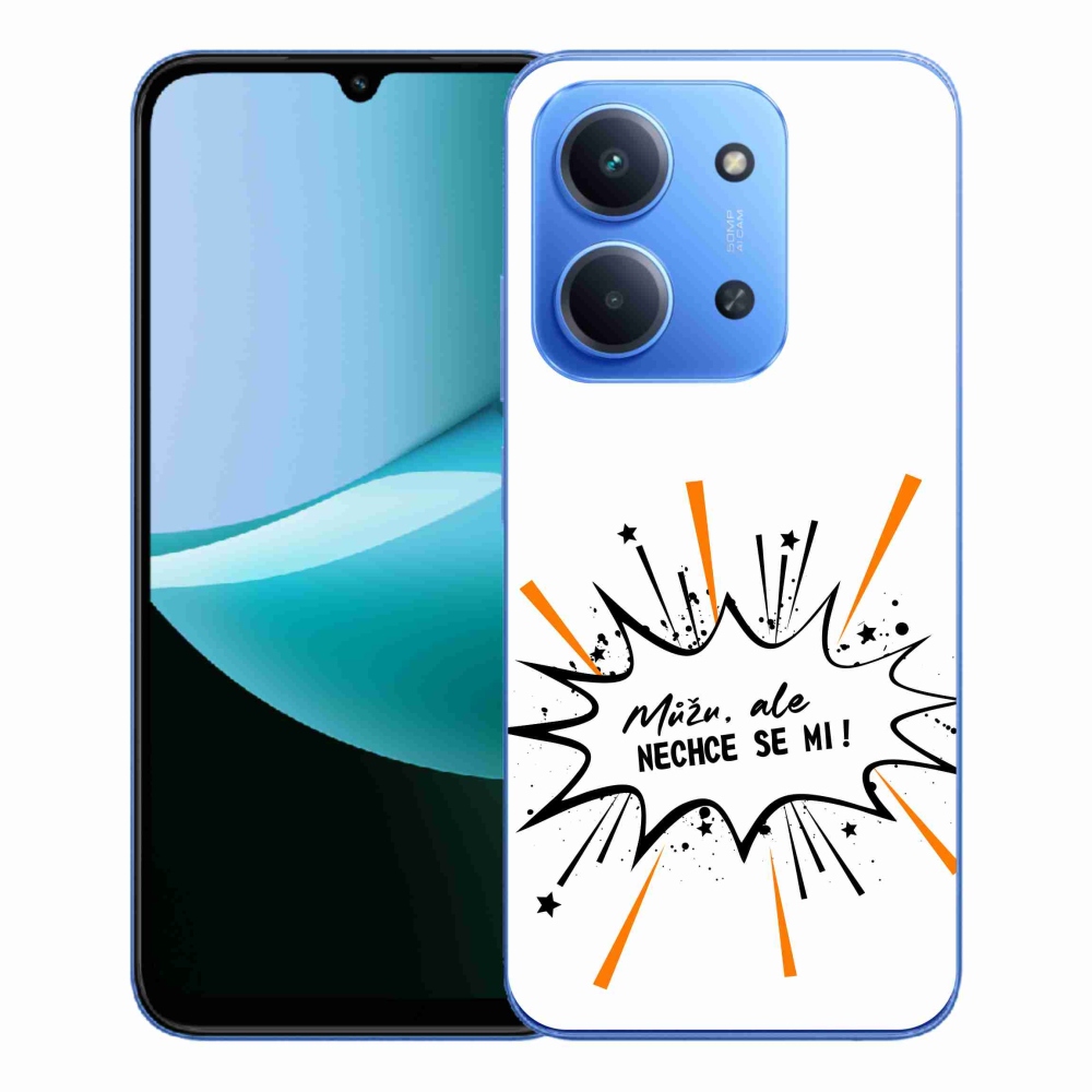 Gelový kryt mmCase na Xiaomi Redmi 15C 4G/5G (173mm) - vtipný text 11 bílé pozadí