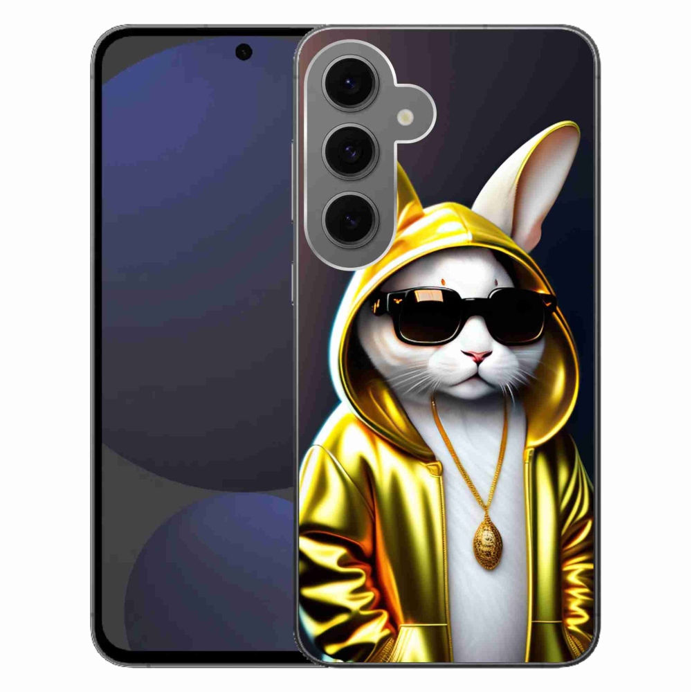 Gelový kryt mmCase na Samsung Galaxy S24 FE - kočka boss
