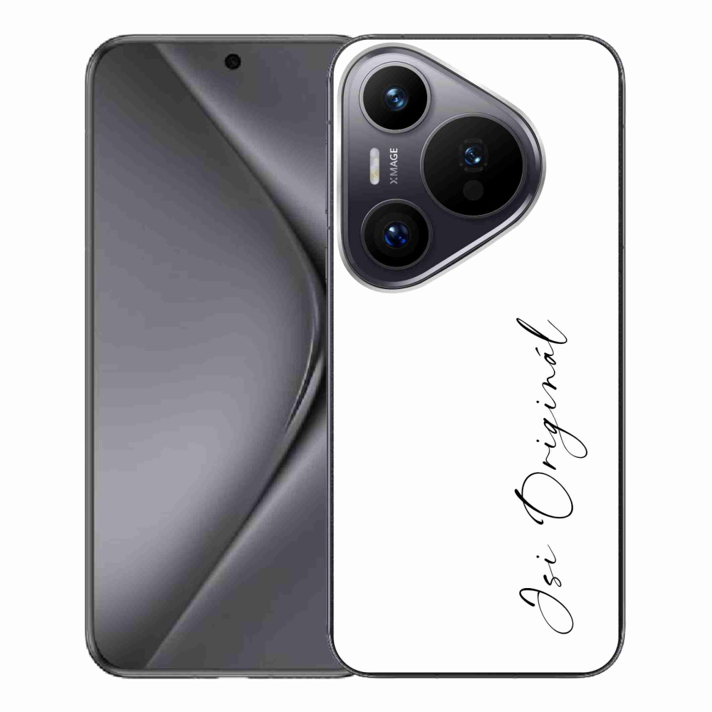 Gelový kryt mmCase na Huawei Pura 70 Pro - jsi originál bílé pozadí