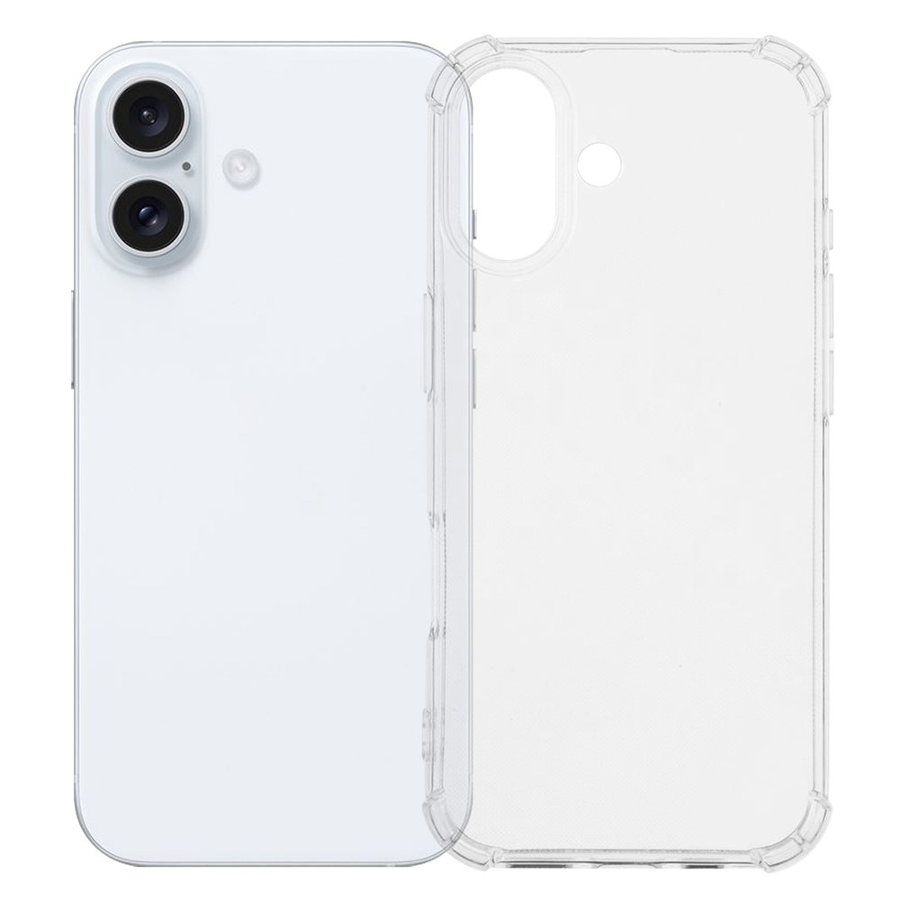 Průhledný gelový obal s vyztuženými rohy na iPhone 17