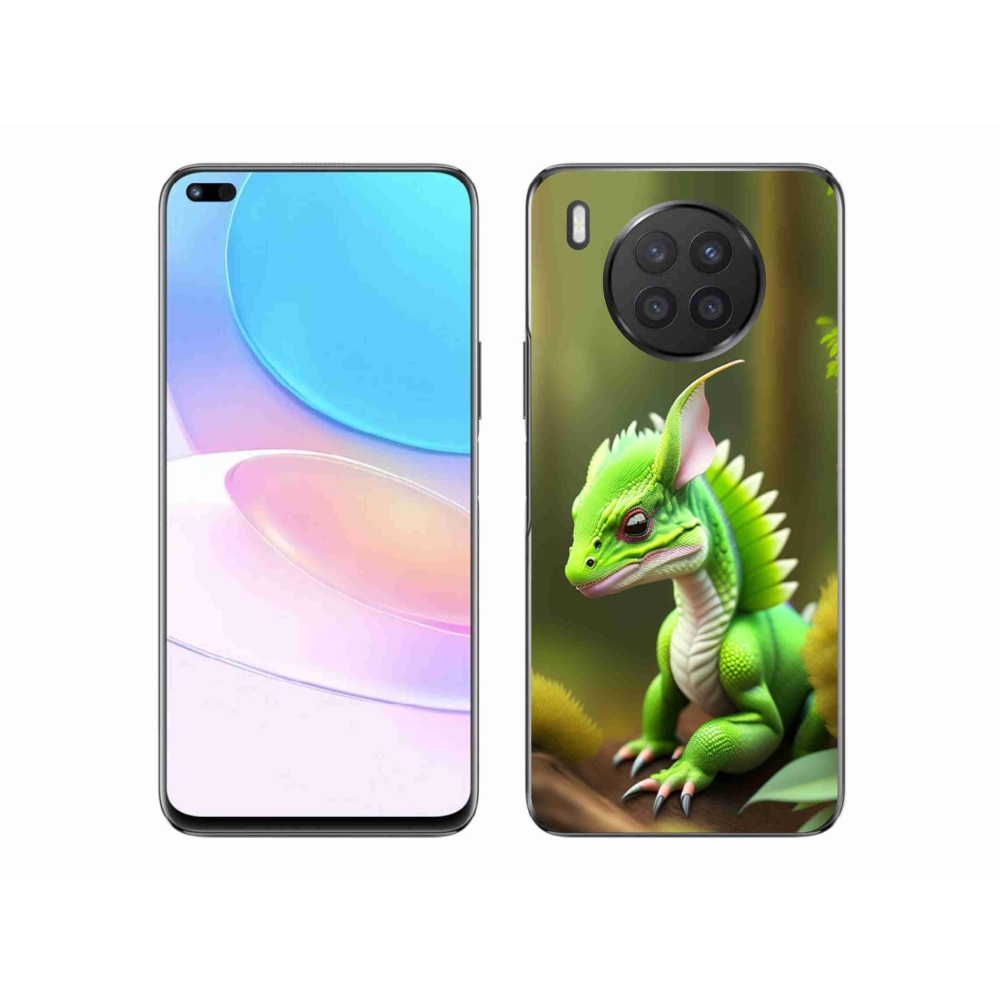 Gelový kryt mmCase na Honor 50 Lite - zelený dráček
