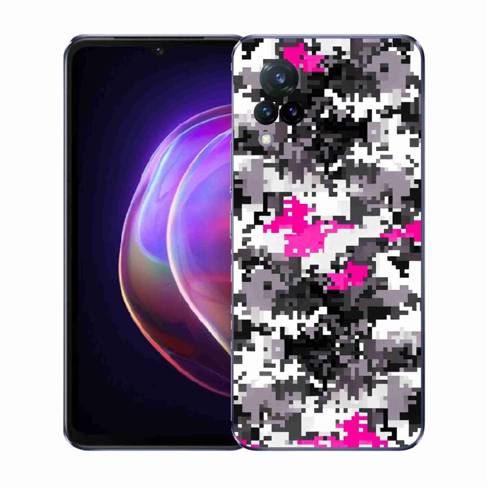 Gelový kryt mmCase na Vivo V21 4G/5G - maskáčový vzor 4
