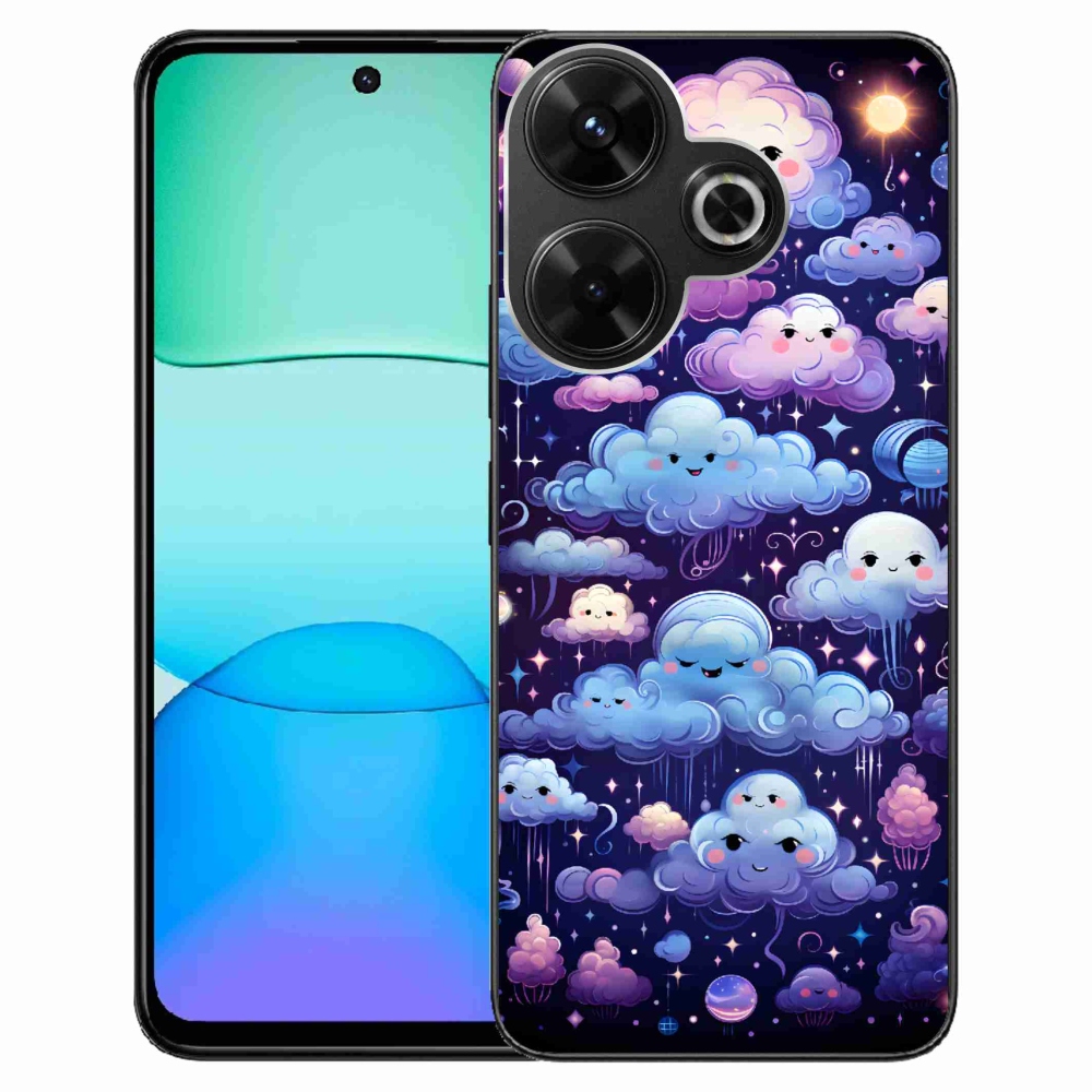 Gelový kryt mmCase na Xiaomi Redmi 13 4G/Poco M6 4G - mráčky