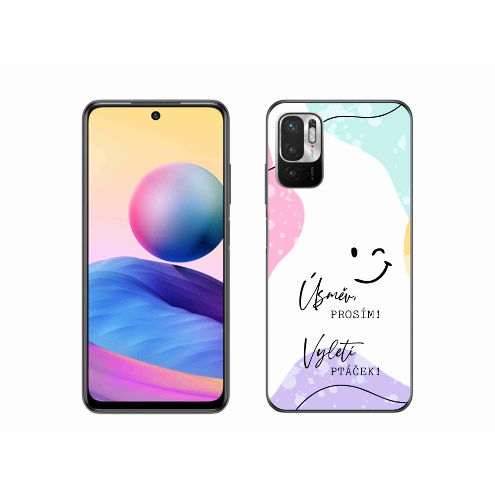 Gelový kryt mmCase na Xiaomi Poco M3 Pro/5G - vtipný text 4 bílé pozadí
