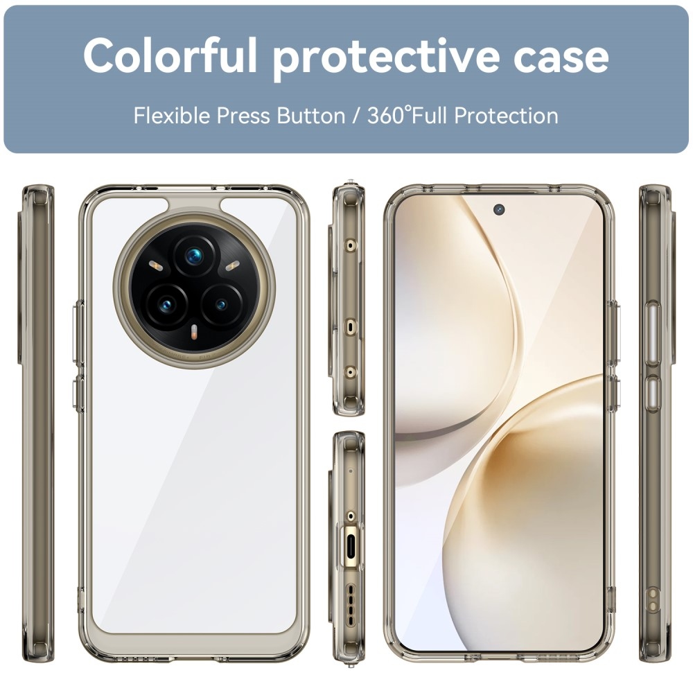 Gelový obal s pevnými zády na Realme 14 Pro+ 5G - šedý