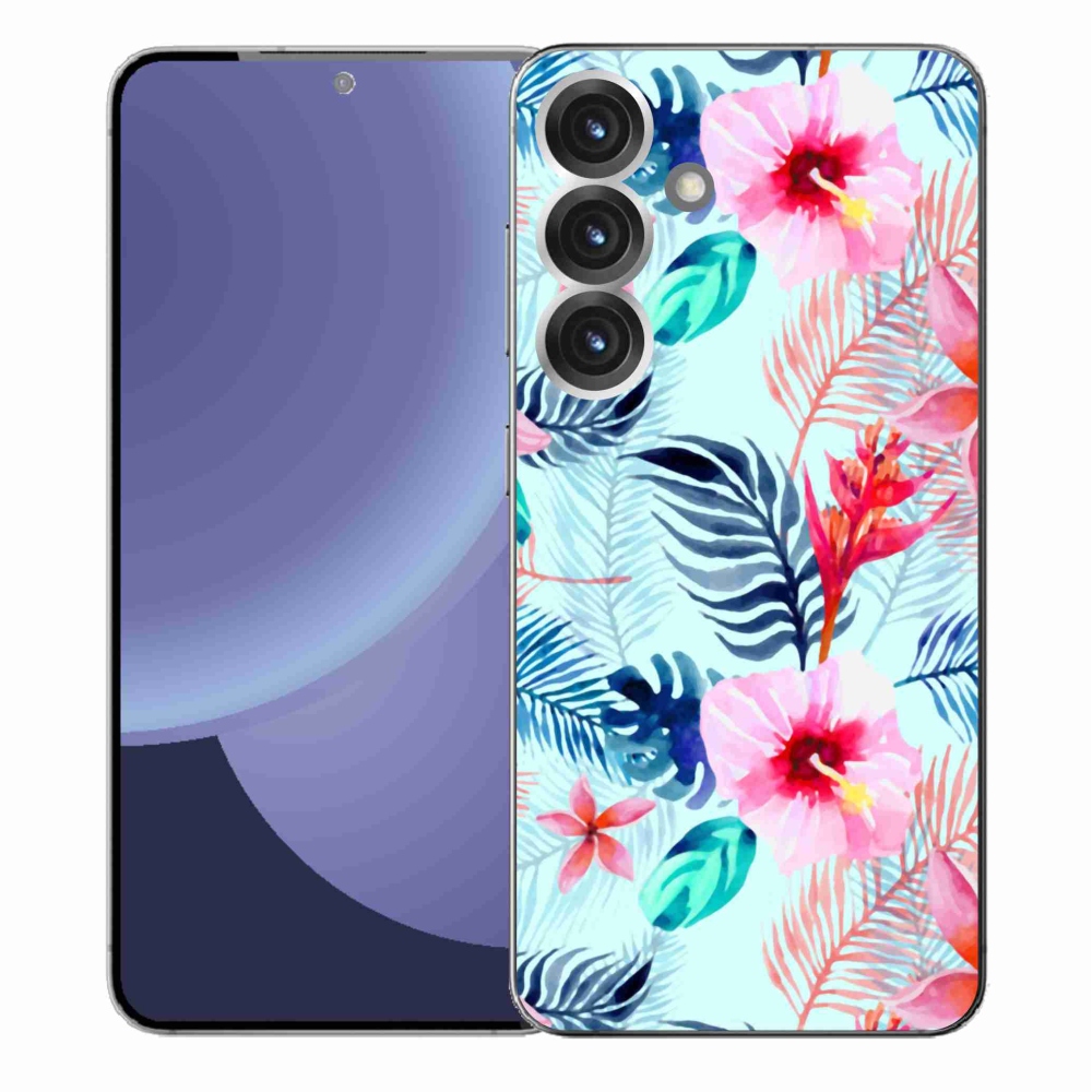 Gelový kryt mmCase na Samsung Galaxy S25+ - květiny