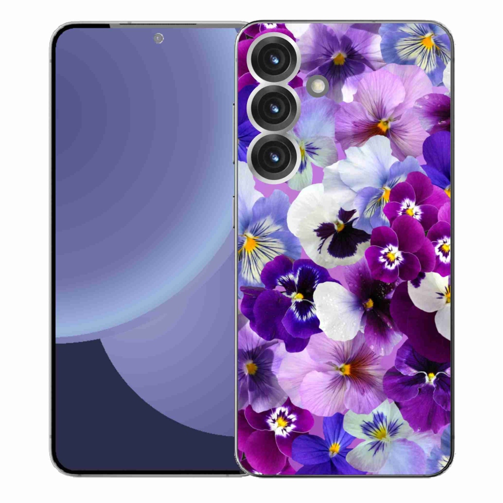 Gelový kryt mmCase na Samsung Galaxy S25+ - květiny 9