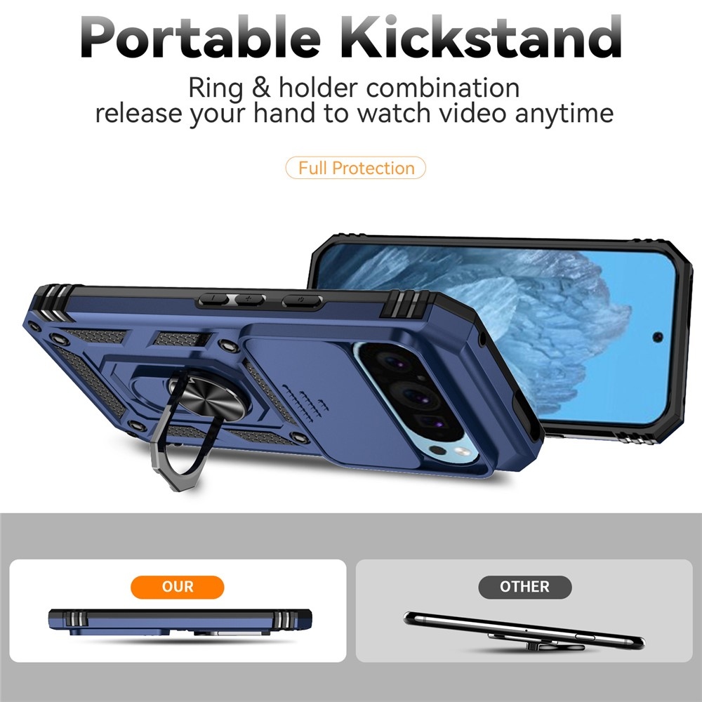 Slide odolný kryt na Google Pixel 10 Pro/Pixel 10/9 Pro/9 - modrý