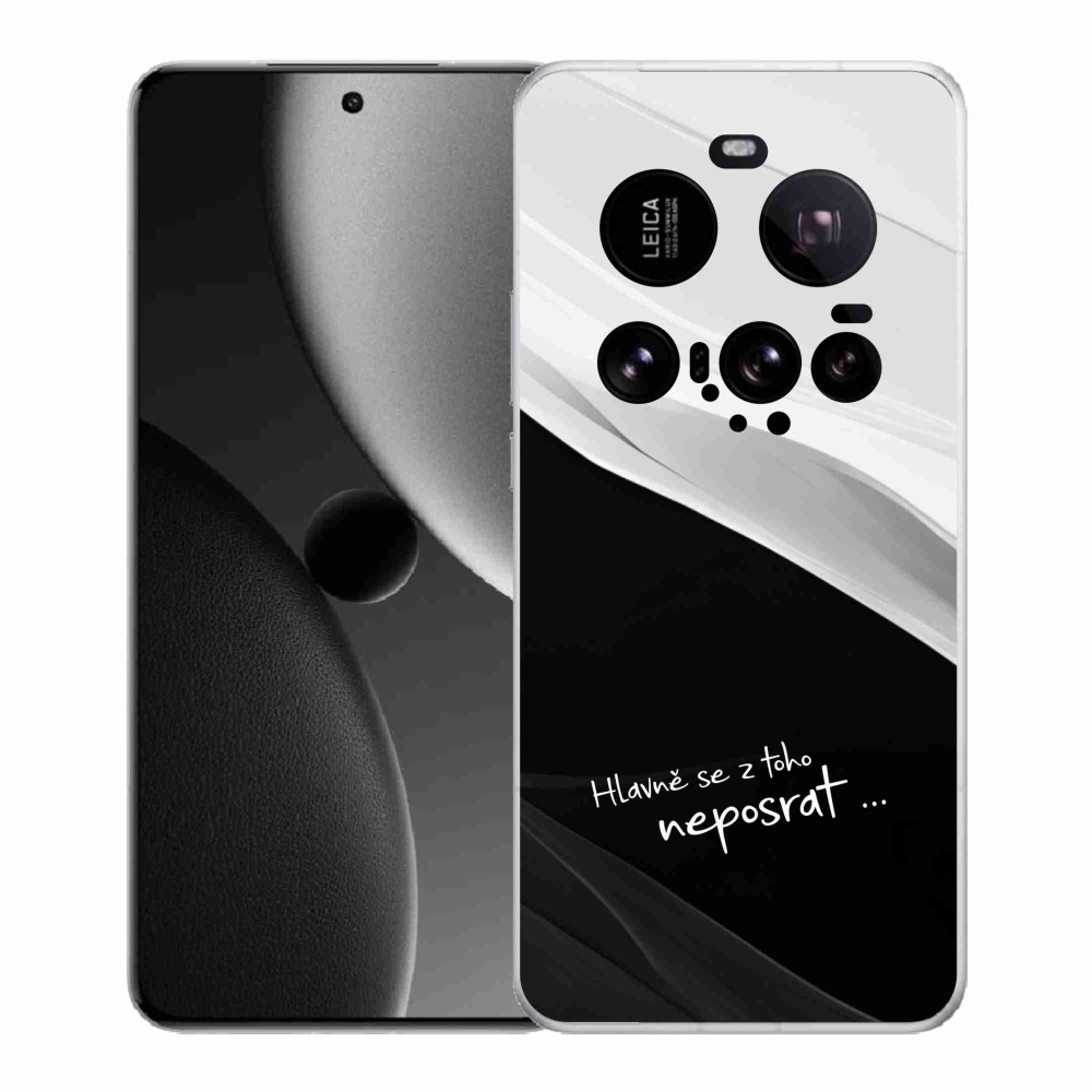 Gelový kryt mmCase na Xiaomi 15 Ultra - vtipný text 13 černobílé pozadí