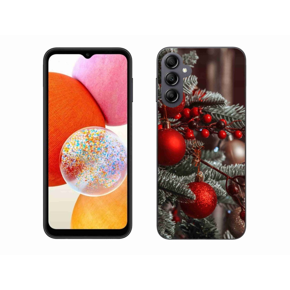 Gelový kryt mmCase na Samsung Galaxy A14 4G/5G - vánoční ozdoby 2