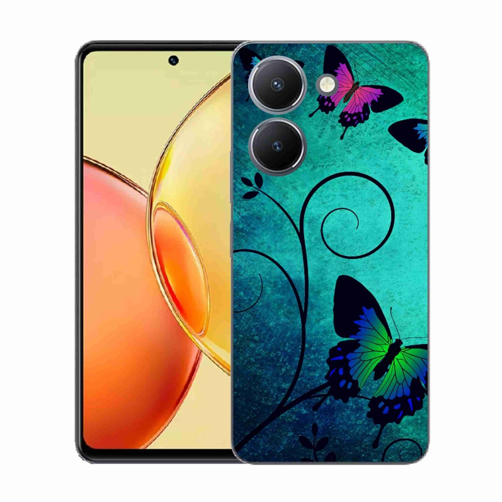 Gelový kryt mmCase na Vivo Y36 - barevní motýli