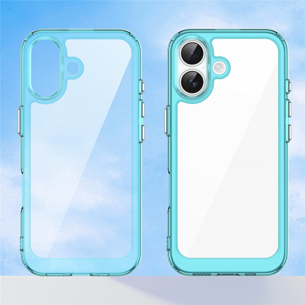 Gelový obal s pevnými zády na iPhone 17 - světlemodrý