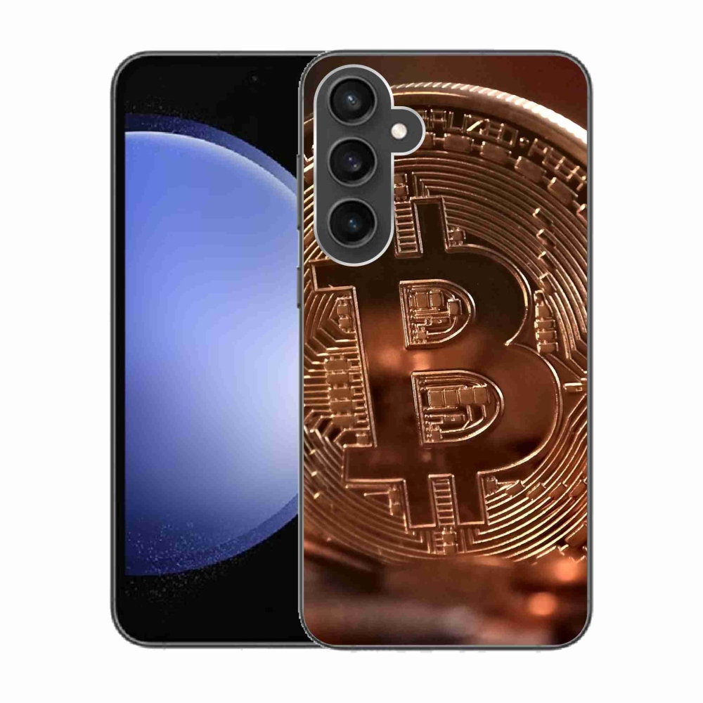 Gelový kryt mmCase na Samsung Galaxy S23 FE - bitcoin