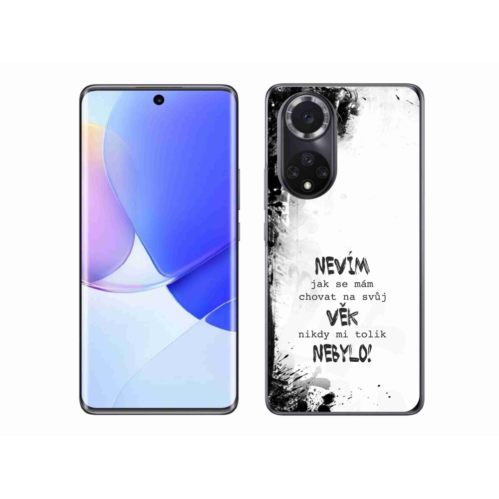 Gelový kryt mmCase na Honor 50 - vtipný text 14 bílé pozadí
