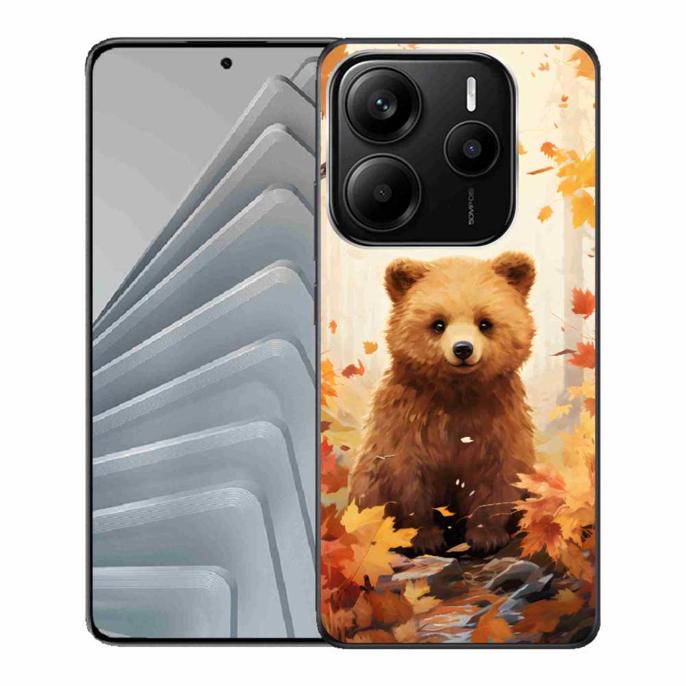 Gelový kryt mmCase na Xiaomi Redmi Note 14 5G - medvěd v lese