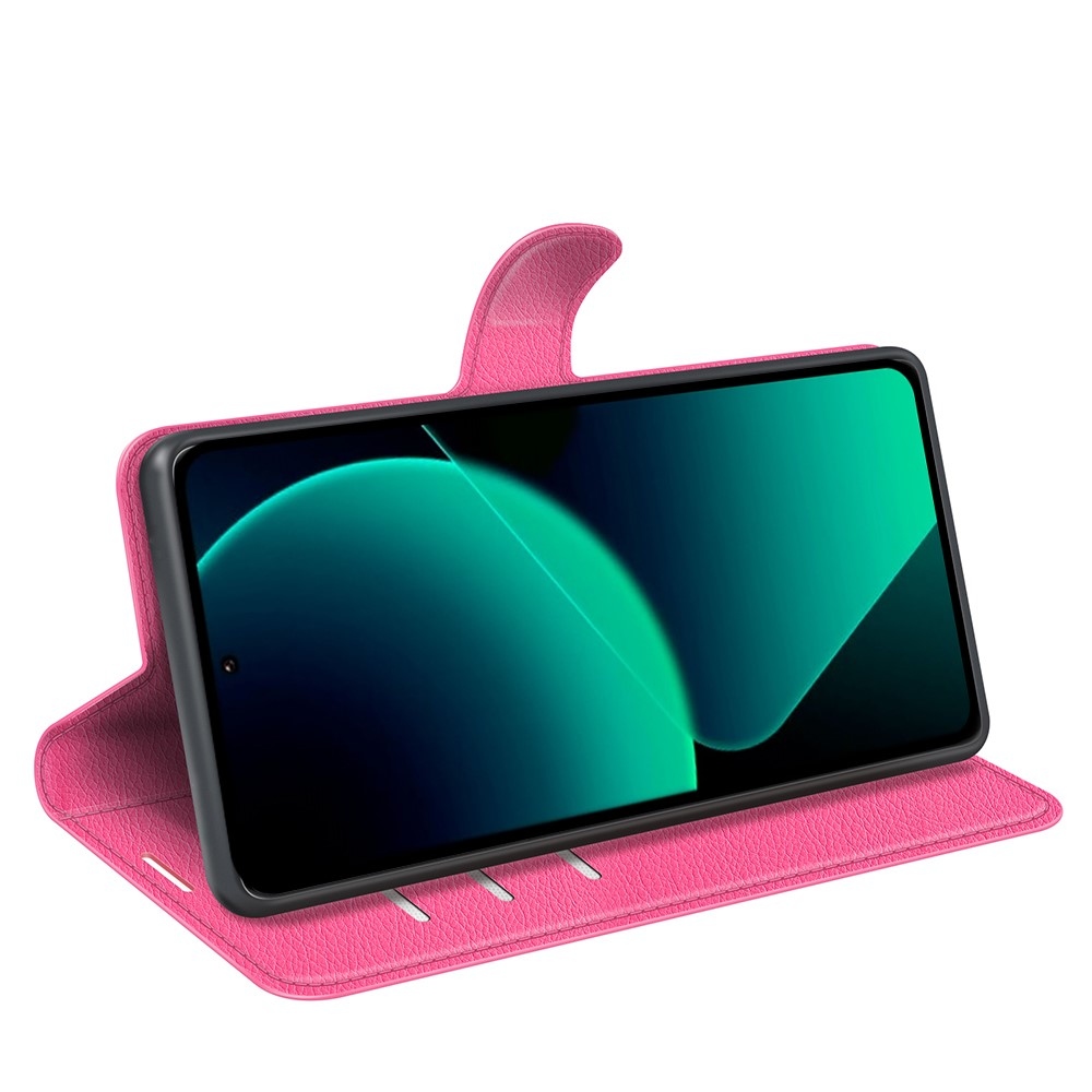 Litchi knížkové pouzdro na Xiaomi 13T/13T Pro - rose