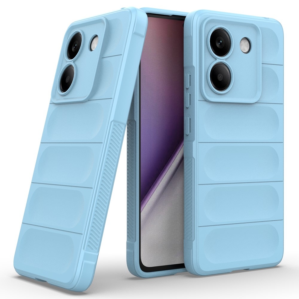 Rugg odolný gelový obal na Xiaomi Poco M7 Pro 5G - světlemodrý