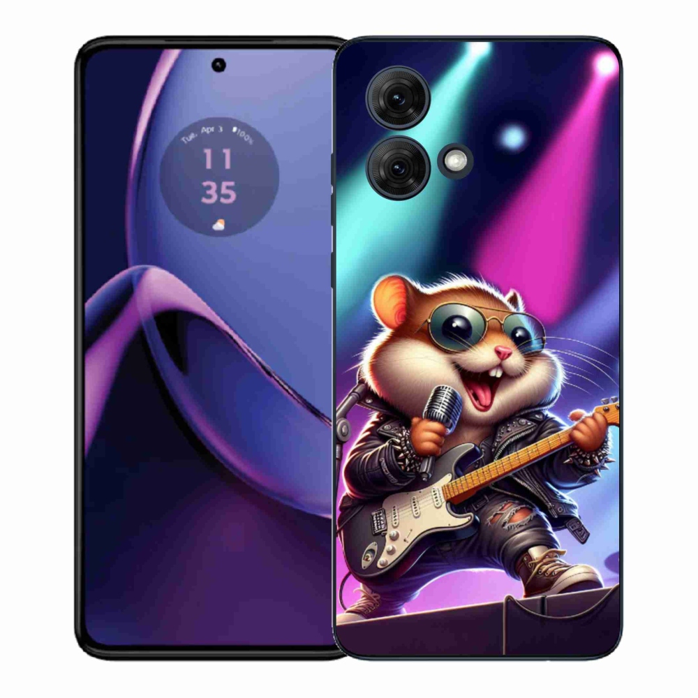 Gelový kryt mmCase na Motorola Moto G84 5G - křeček rocker