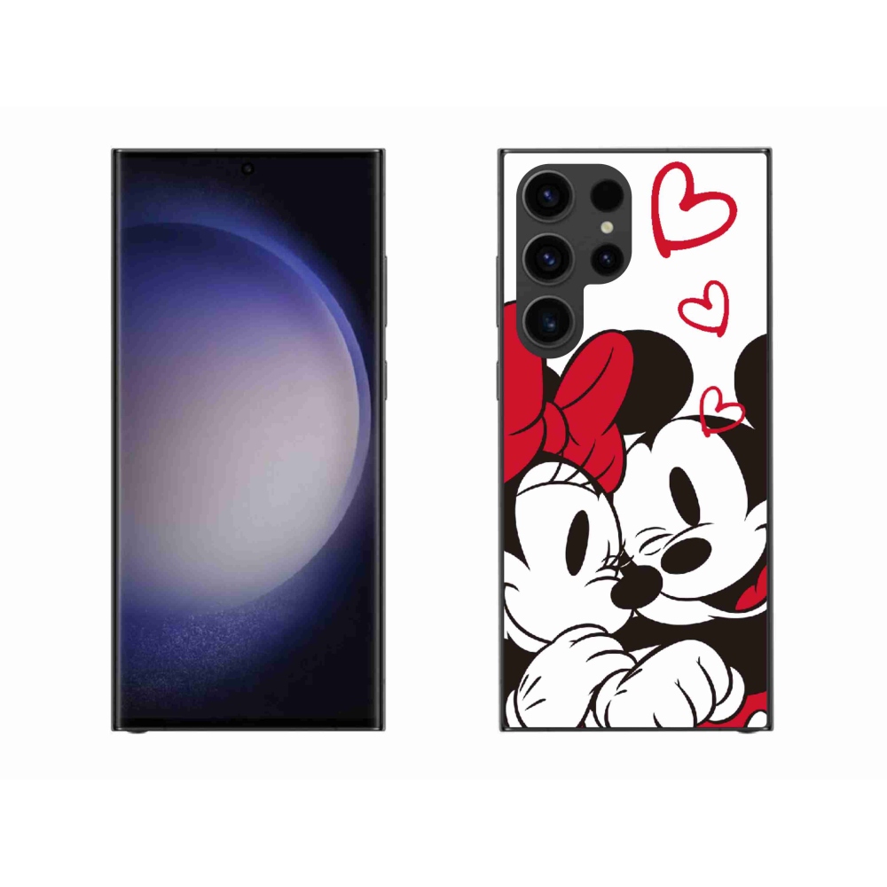 Gelový kryt mmCase na Samsung Galaxy S23 Ultra 5G - minnie a mickey