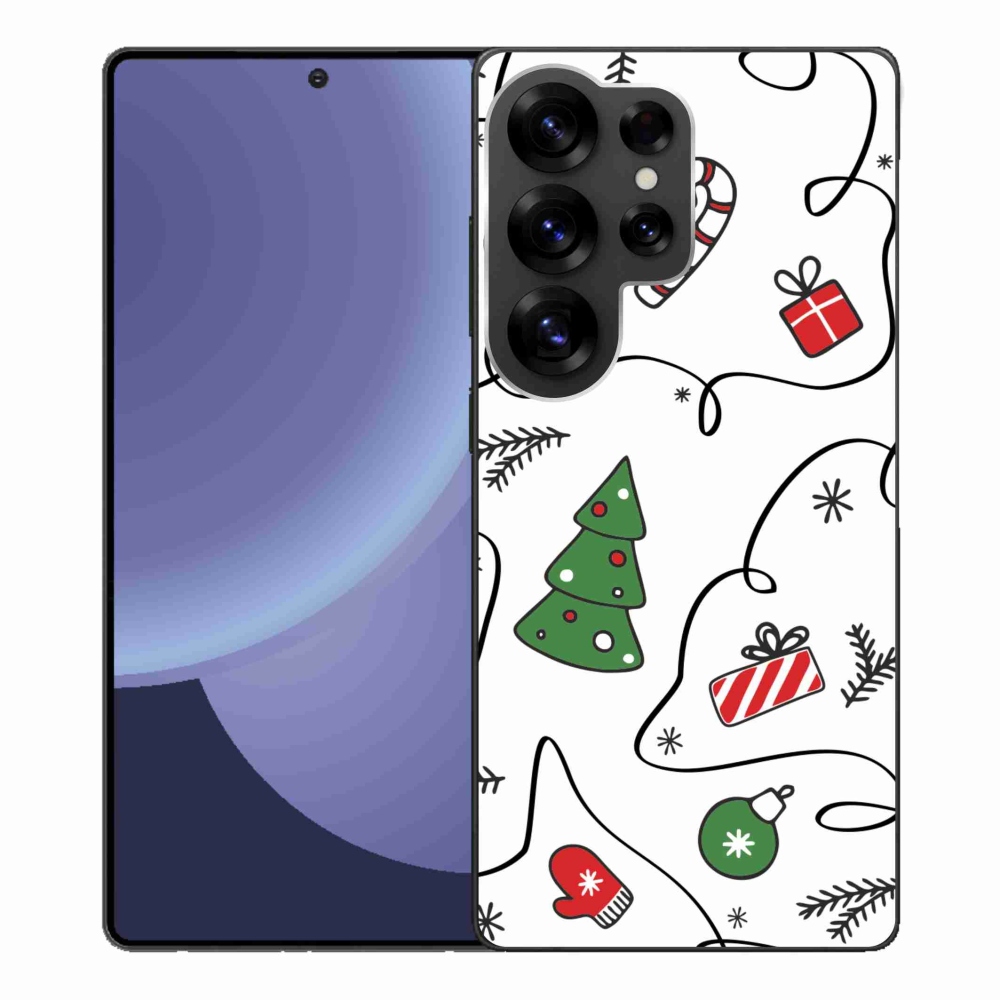 Gelový kryt mmCase na Samsung Galaxy S25 Ultra - vánoční motivy